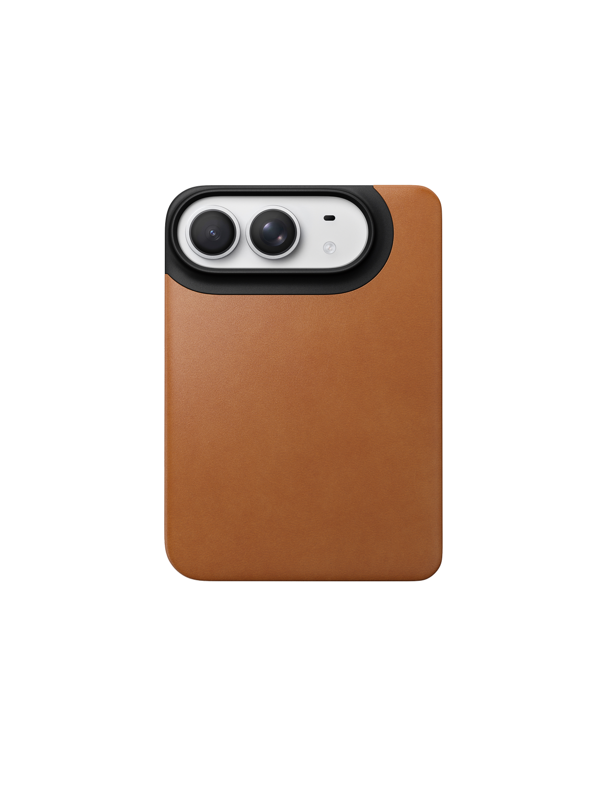 Nomad Magnetic Back with Horween Leather for iPhone Duo - Saddle