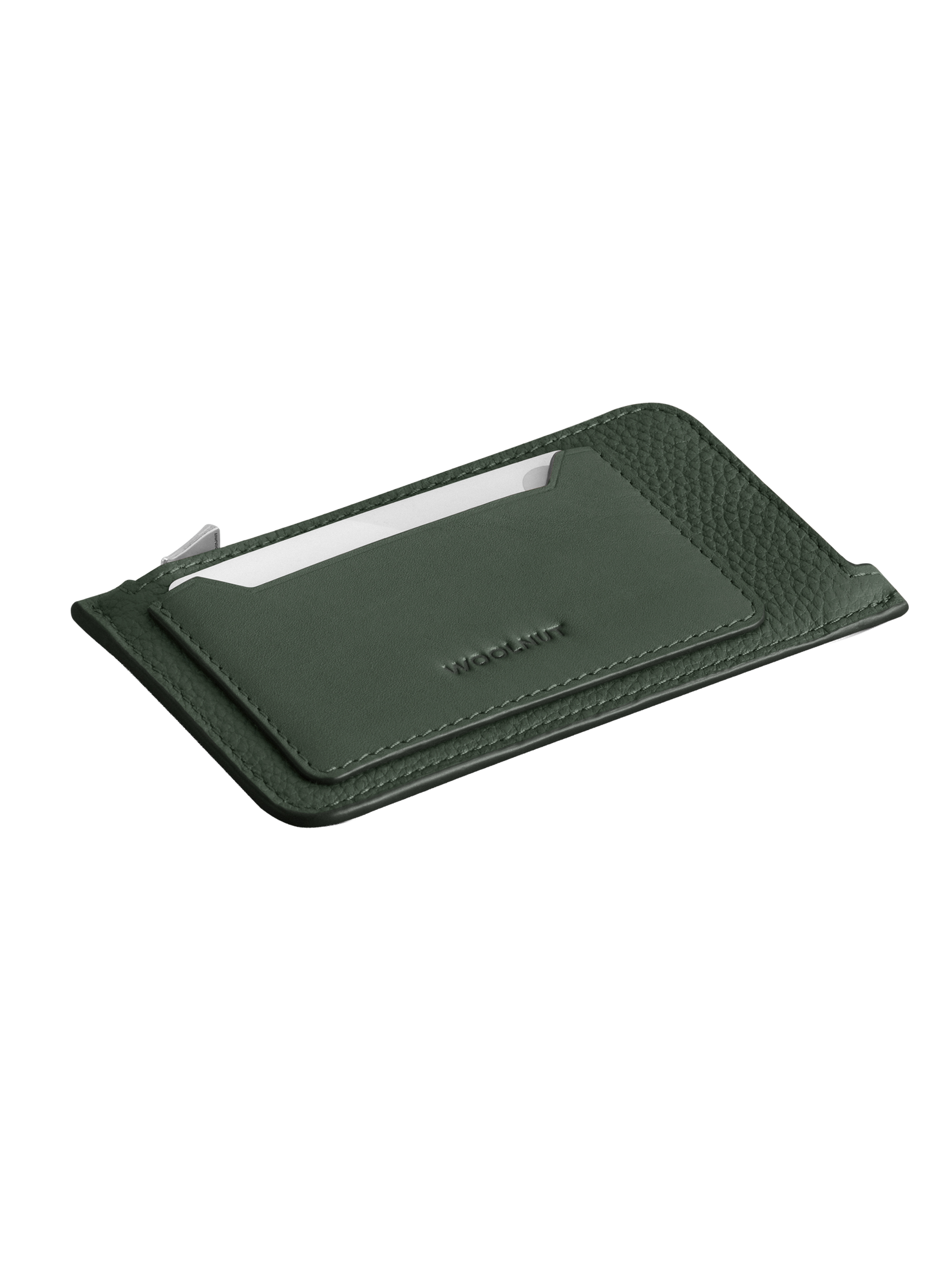 Woolnut Leather Folio Wallet - Green