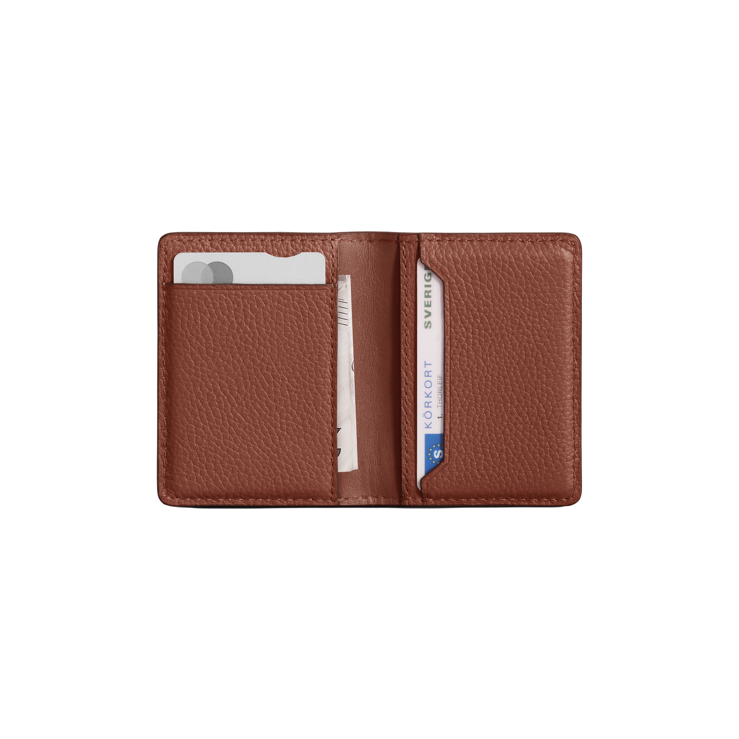 Woolnut Leather Wallet - Cognac