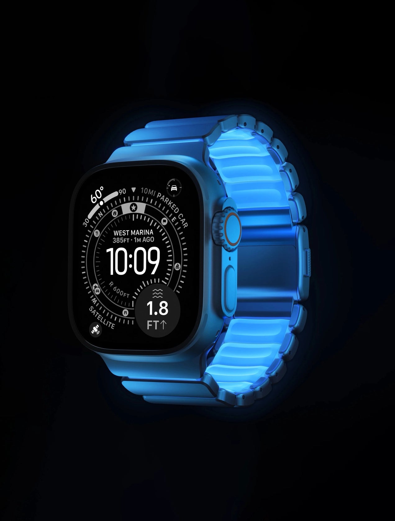 Stratos Band Icy Blue Glow