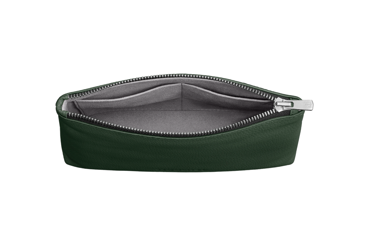 Woolnut Leather Pouch - Green