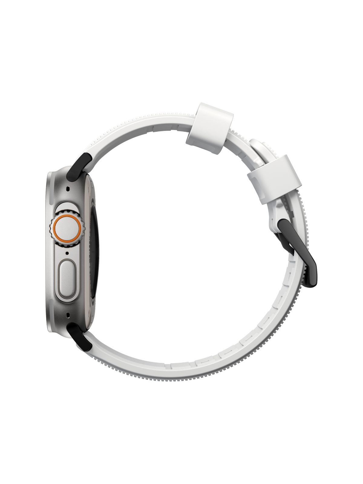 Nomad Rugged Band - 46/49mm - White - Black Hardware - Limited Edition