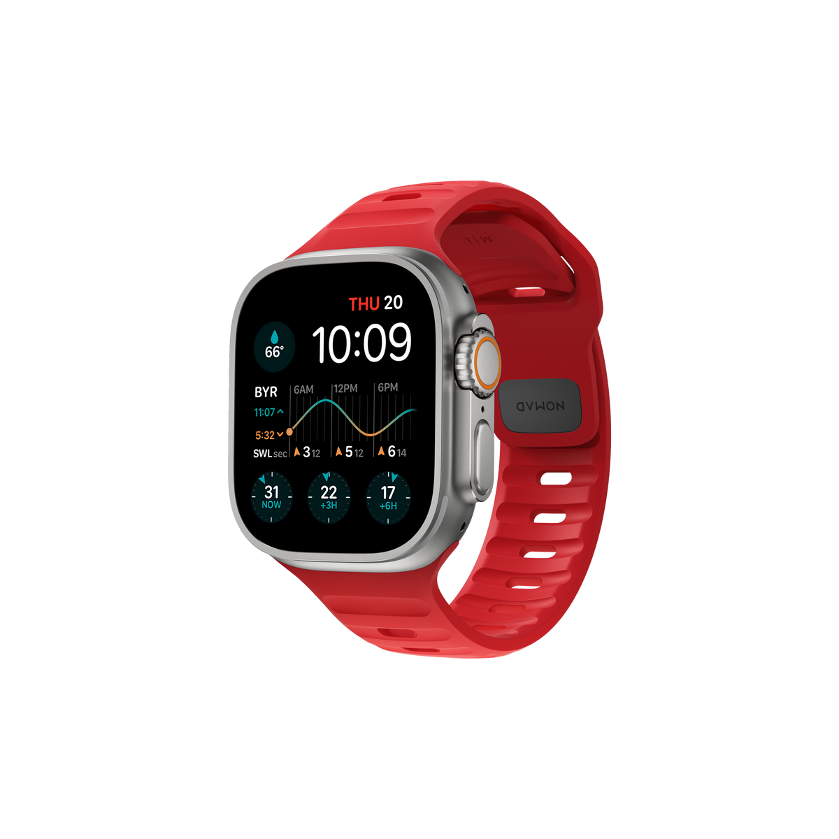 Nomad Sport Band - 46/49mm - Night Watch Red - Limited Edition