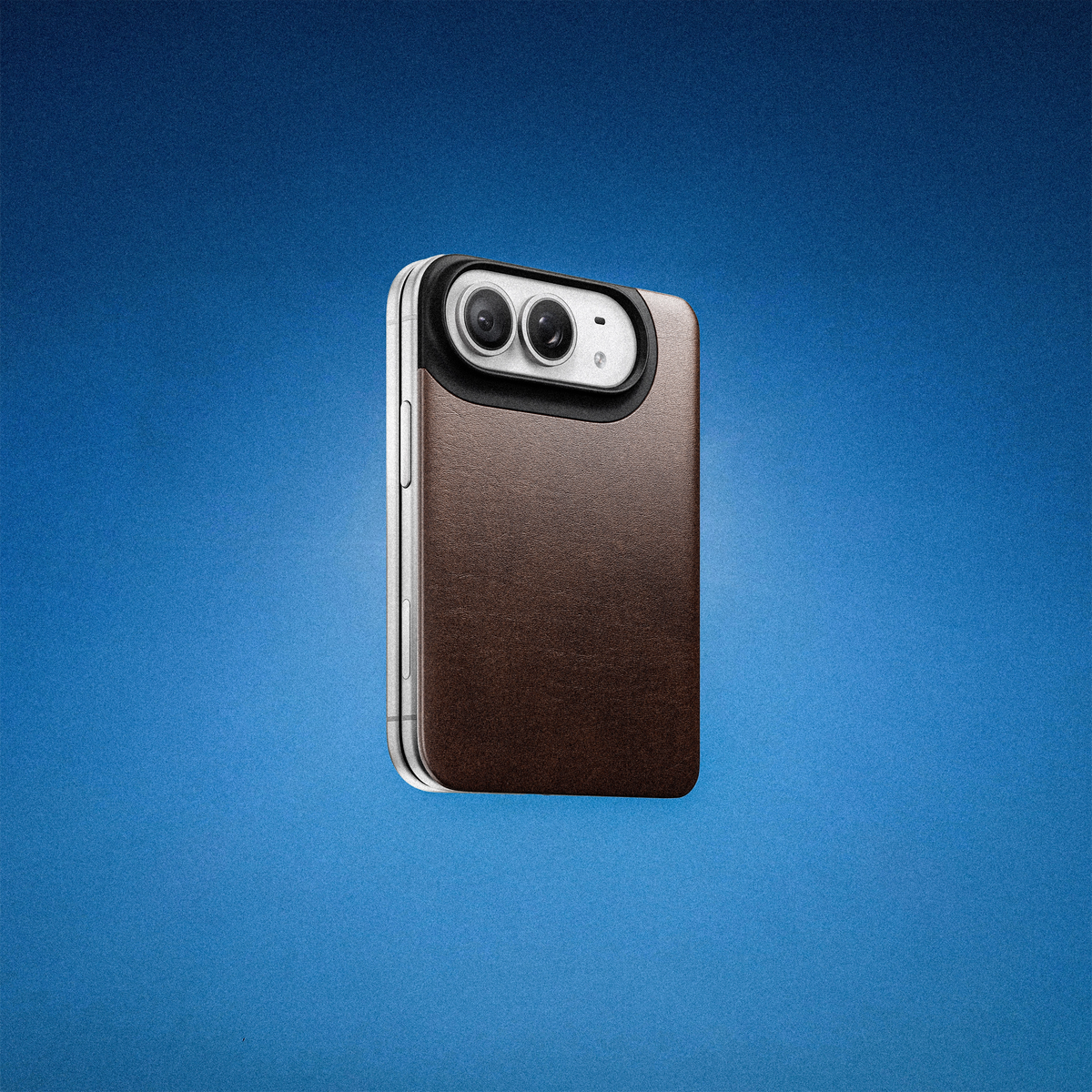 Nomad Magnetic Back with Horween Leather for iPhone Duo - Rustic Brown