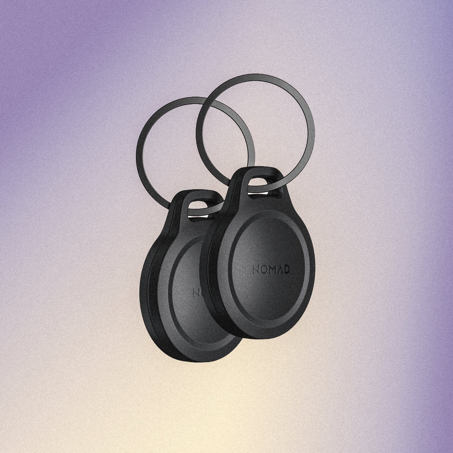 Nomad Rugged AirTag Keychain - Black - 2Pk