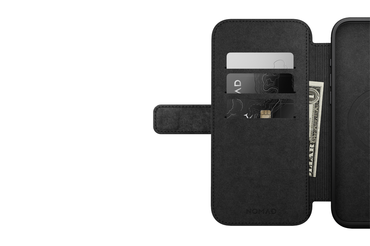 Nomad Modern Leather Folio for iPhone 16 Pro Max - Brown