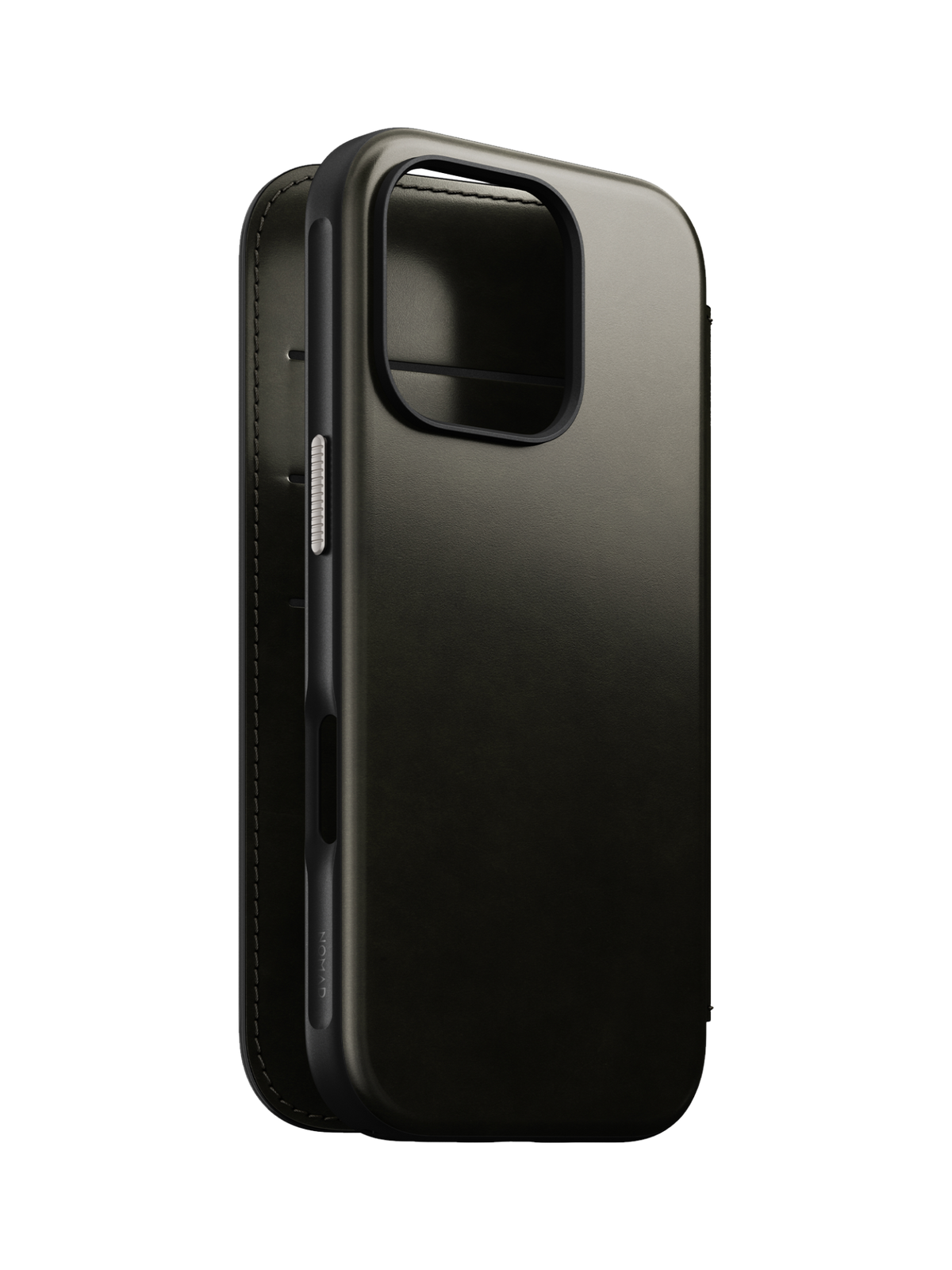 Nomad Modern Leather Folio with Horween Leather for iPhone 16 Pro - Green Chrome - Limited Edition