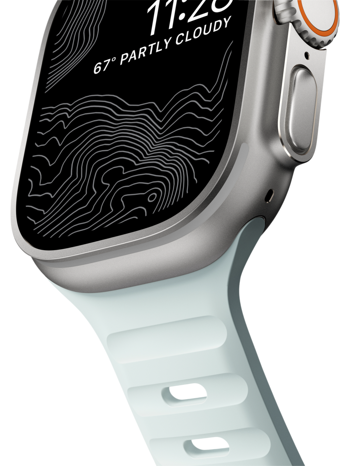 Nomad Sport Band - 46/49mm - Icy Blue Glow - Limited Edition