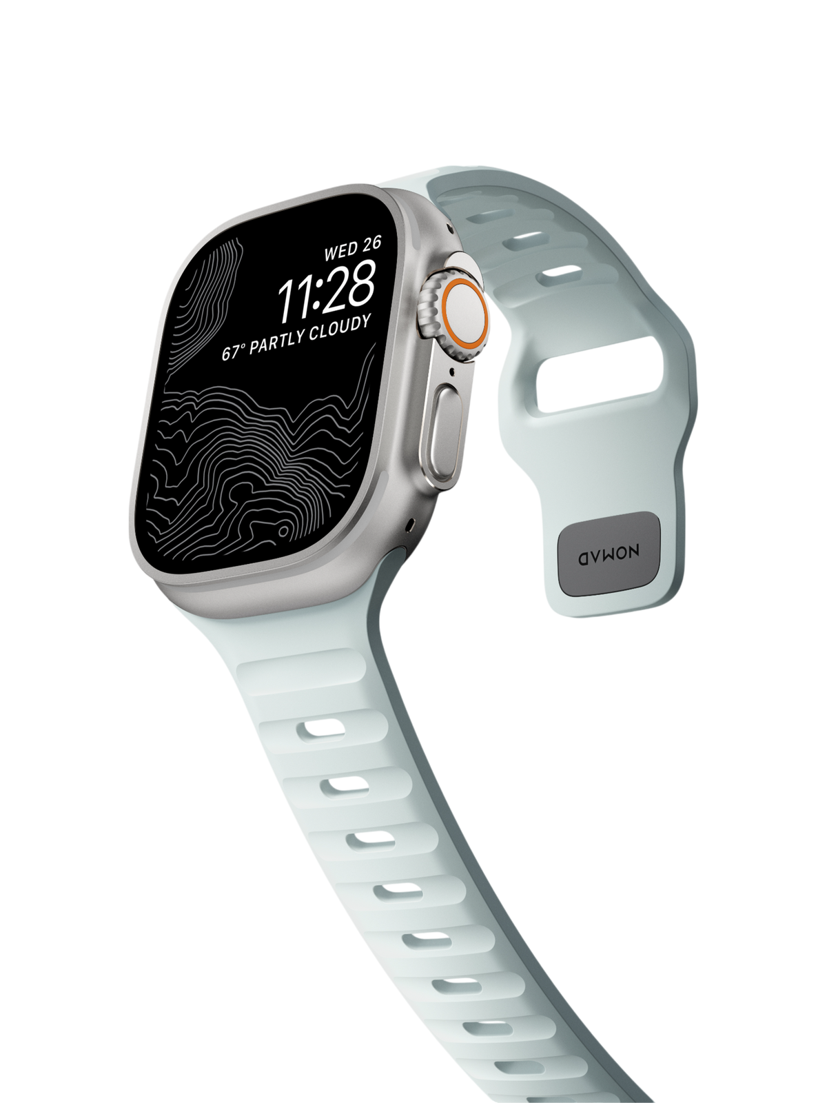 Nomad Sport Band - 46/49mm - Icy Blue Glow - Limited Edition